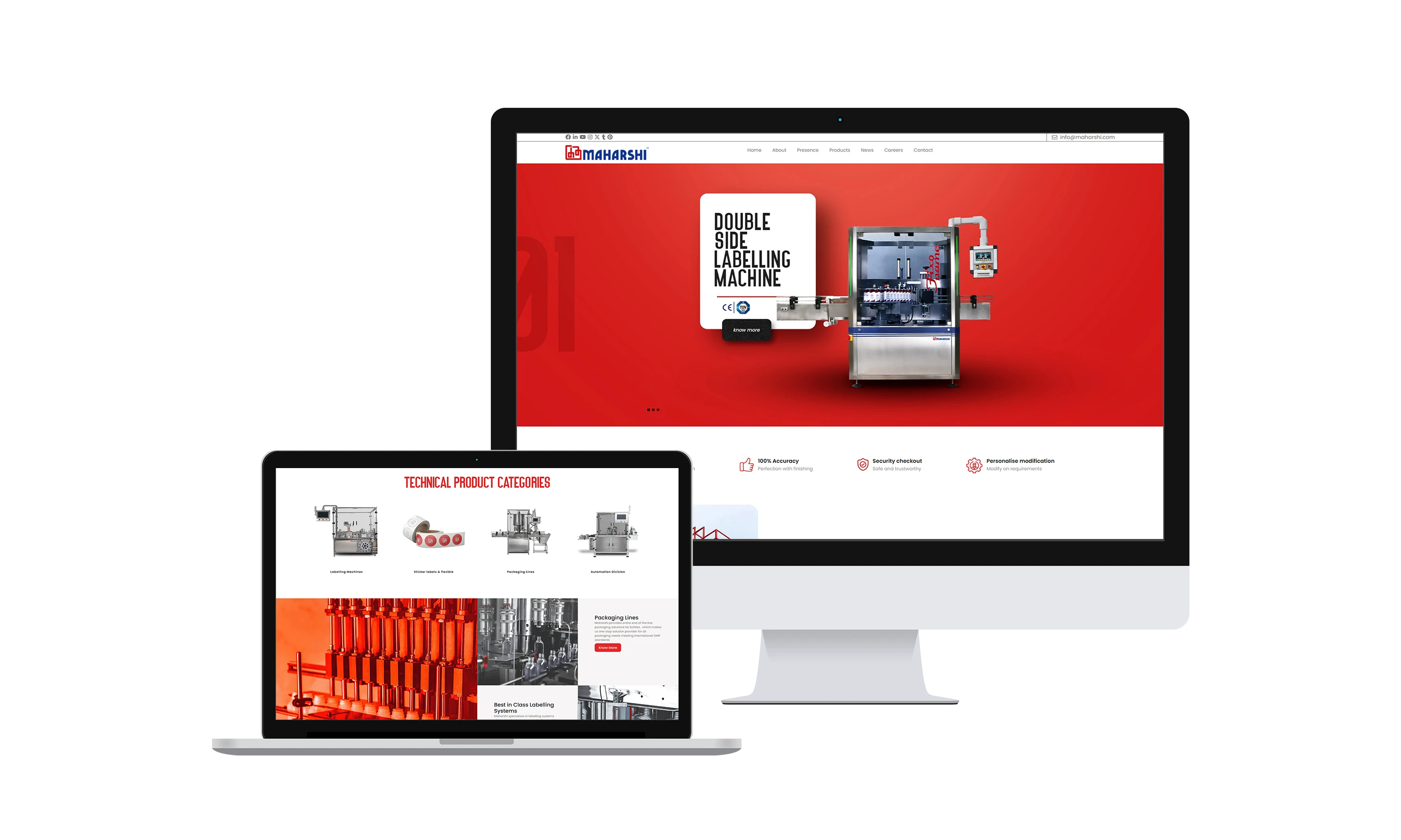 Building an Informational Website for Manufacturing company